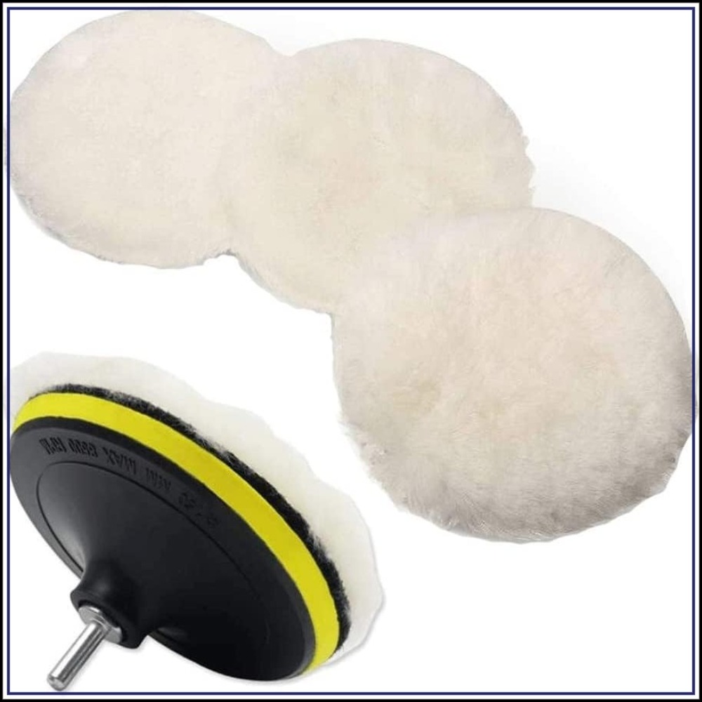 Polish Pad Set Buffer - Zestaw 6 szt. wełnianych padów polerskich
